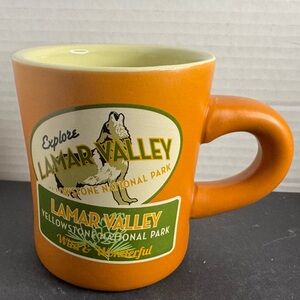 Yellowstone National Park Collectible Explore Lamar Valley Diner Mug Wolf